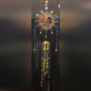 Colorful Beaded Hanging Suncatcher Handmade